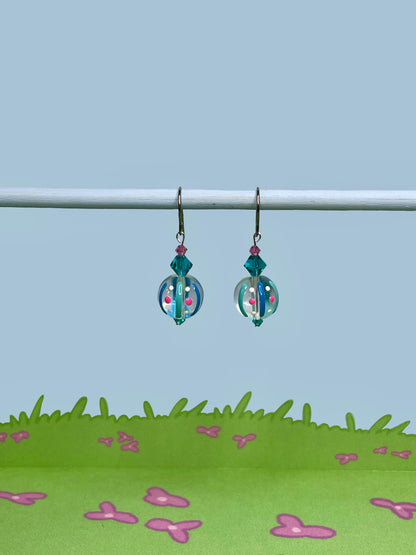Retro bauble earrings