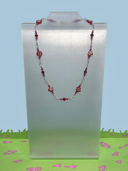 Millefiori flower necklace