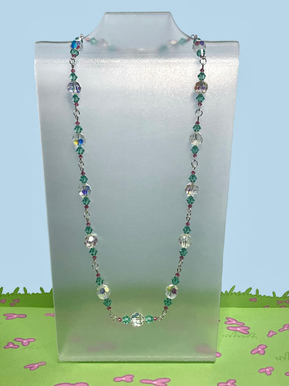 Aurora crystal necklace