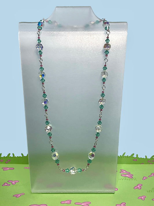 Aurora crystal necklace